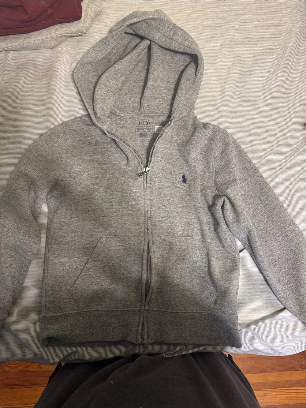 Polo by Ralph Lauren Kids Gray Full-Zip Hooded Sweatshirt